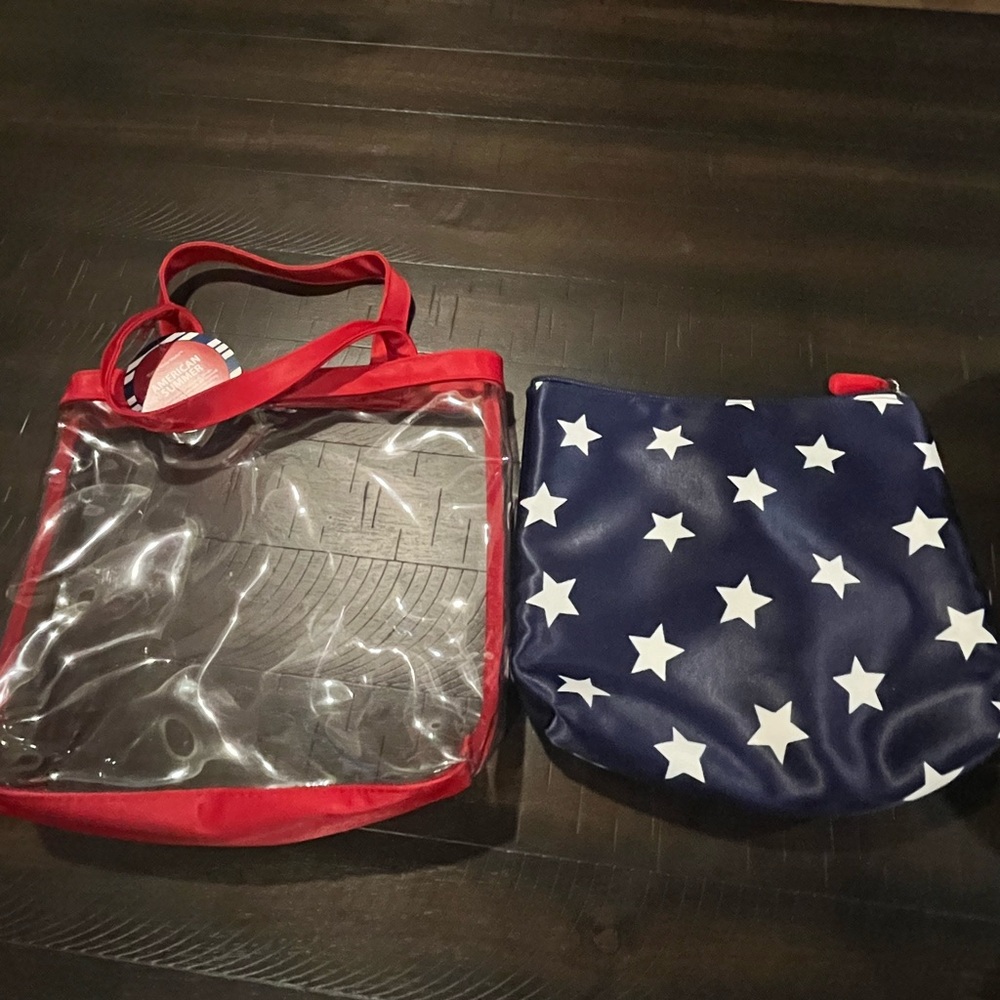 TOTE PURSE BAG Patriotic Stars & Stripes NEW July 4th Red White & Blue BBW